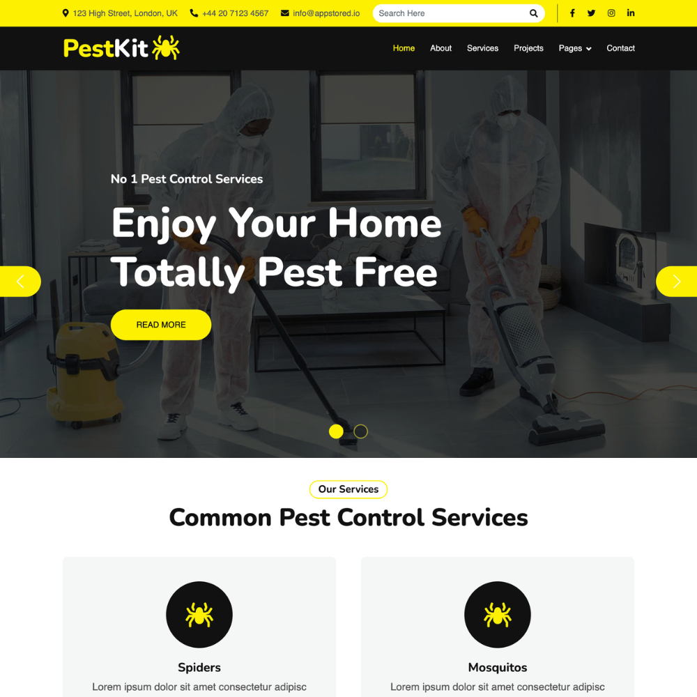 Pest Control Website